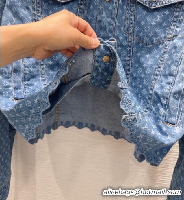 Good Looking Louis Vuitton Monogram Denim Jacket LV081267 Blue 2026