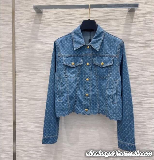 Good Looking Louis Vuitton Monogram Denim Jacket LV081267 Blue 2026
