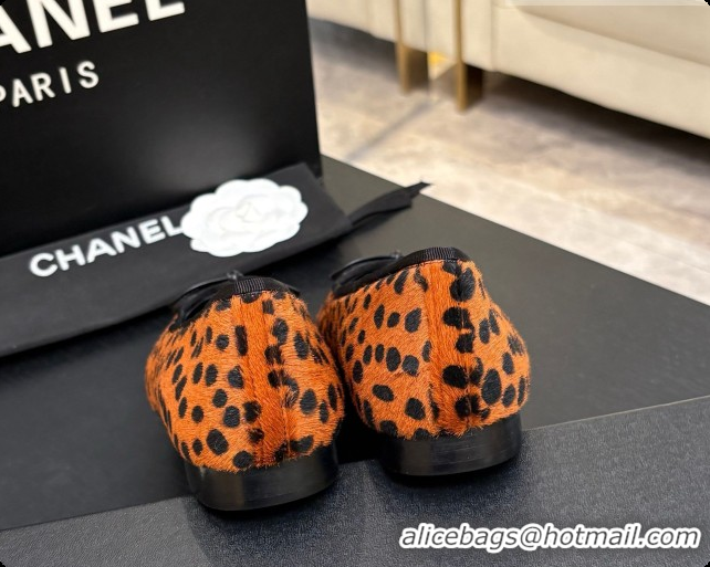 Shop Cheap Chanel Mixed Fibers & Patent Leather Ballet Flat G02819 Brown 2026