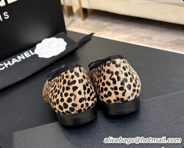 Best Product Chanel Mixed Fibers & Patent Leather Ballet Flat G02819 Beige 2026
