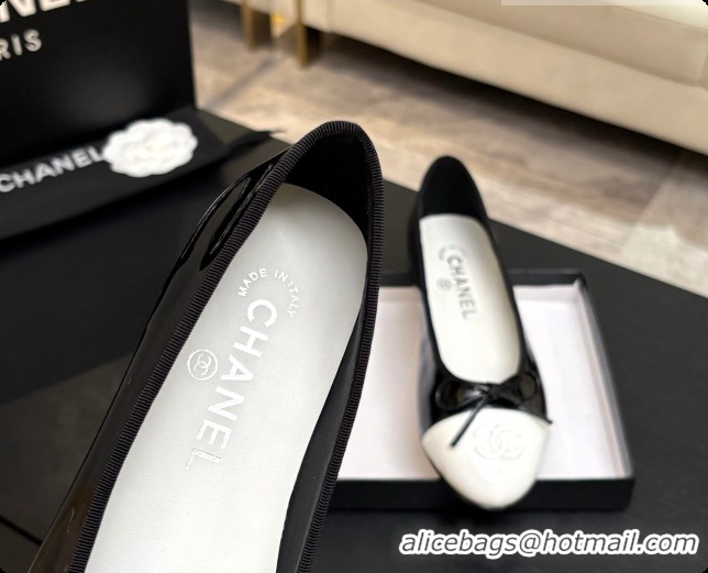 Best Price Chanel Patent Leather Ballet Flat G02819 CH072774 Black 2026