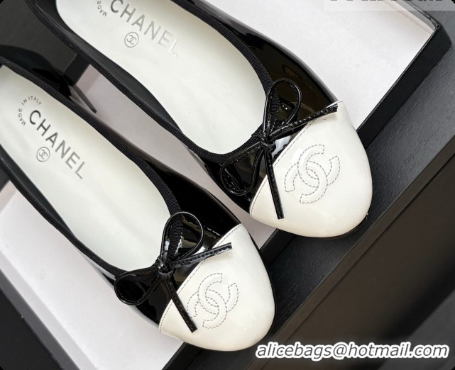 Best Price Chanel Patent Leather Ballet Flat G02819 CH072774 Black 2026