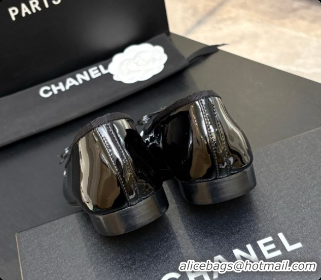 Best Price Chanel Patent Leather Ballet Flat G02819 CH072774 Black 2026
