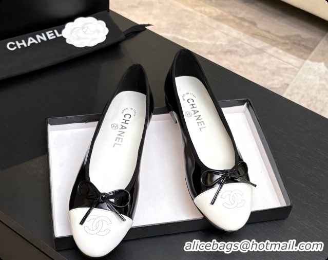 Best Price Chanel Patent Leather Ballet Flat G02819 CH072774 Black 2026