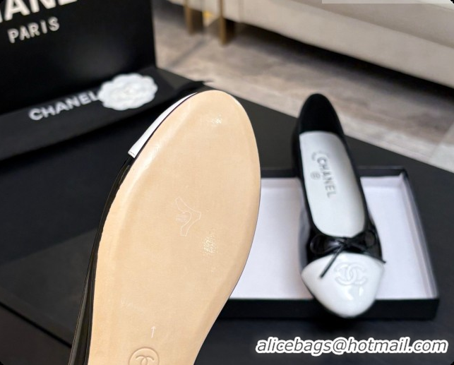 Best Price Chanel Patent Leather Ballet Flat G02819 CH072774 Black 2026