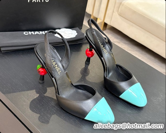 Best Product Chanel Lambskin & Patent Leather Slingbacks G47469 Black 02 2026