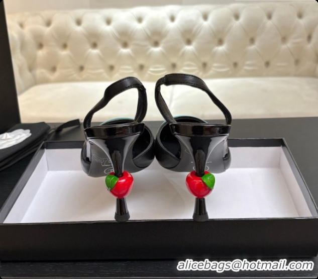 Best Product Chanel Lambskin & Patent Leather Slingbacks G47469 Black 02 2026
