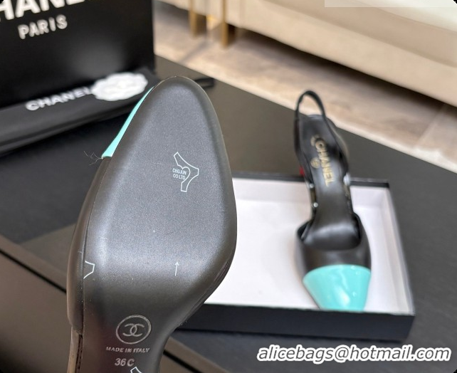 Best Product Chanel Lambskin & Patent Leather Slingbacks G47469 Black 02 2026
