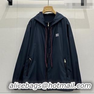 ​Top Quality Miu Miu Nylon Jacket MM032302 Dark Blue 2026