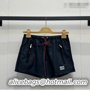 Trendy Design Miu Miu Nylon Shorts MM032302 Dark Blue 2026