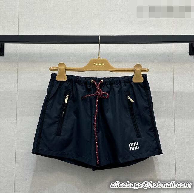 Trendy Design Miu Miu Nylon Shorts MM032302 Dark Blue 2026