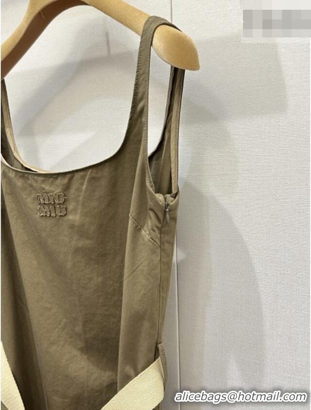 Reasonable Price Miu Miu Cotton Dress MM032303 Green 2026