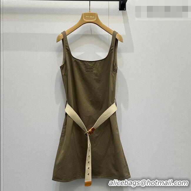 Reasonable Price Miu Miu Cotton Dress MM032303 Green 2026