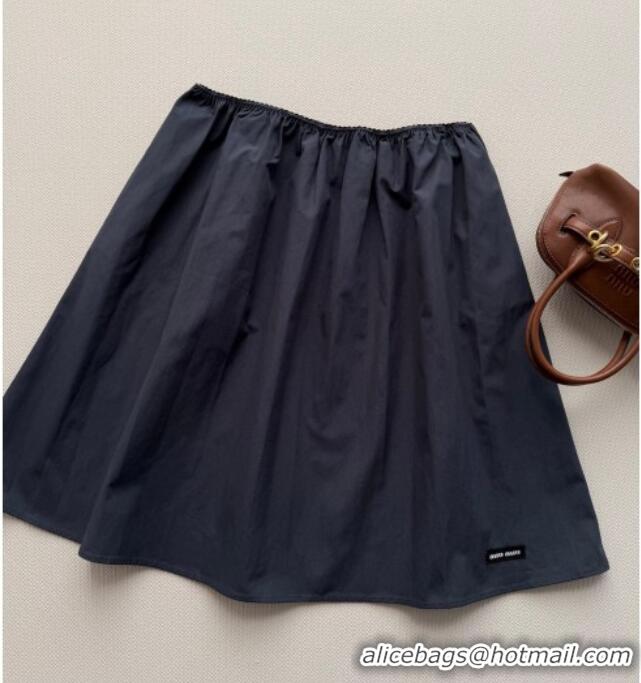Luxury Cheap Miu Miu Short Shirt and Skirt Set MM032308 Black 2026