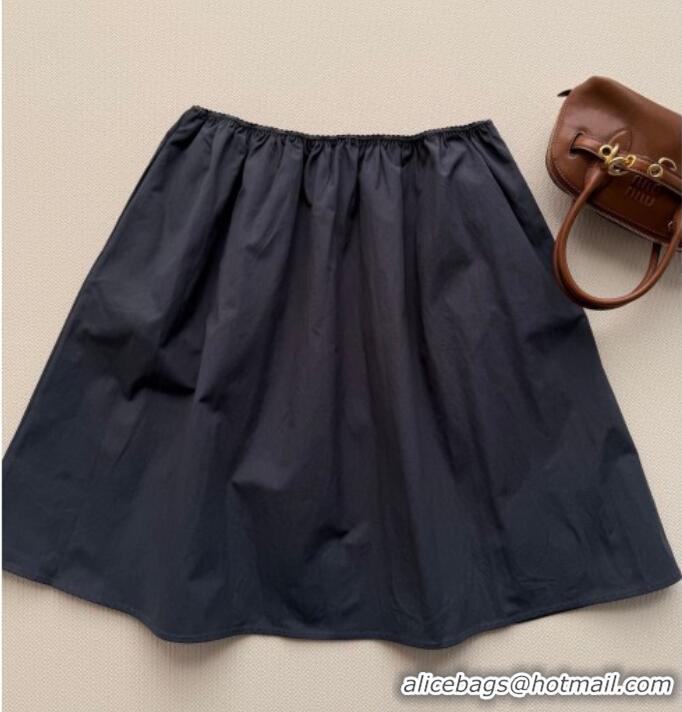 Luxury Cheap Miu Miu Short Shirt and Skirt Set MM032308 Black 2026