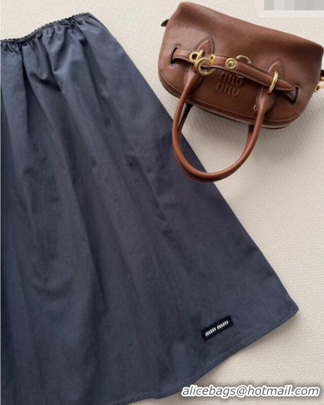 Luxury Cheap Miu Miu Short Shirt and Skirt Set MM032308 Black 2026