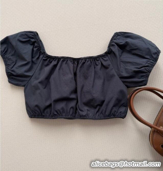 Luxury Cheap Miu Miu Short Shirt and Skirt Set MM032308 Black 2026