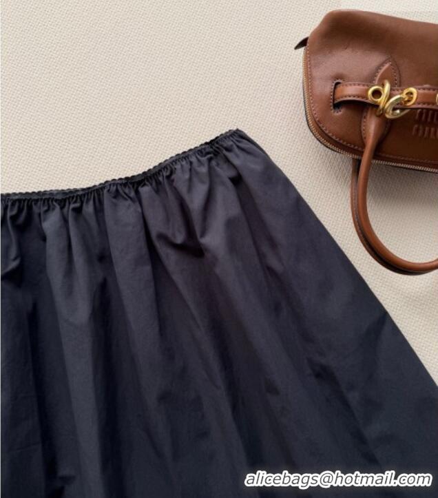 Luxury Cheap Miu Miu Short Shirt and Skirt Set MM032308 Black 2026