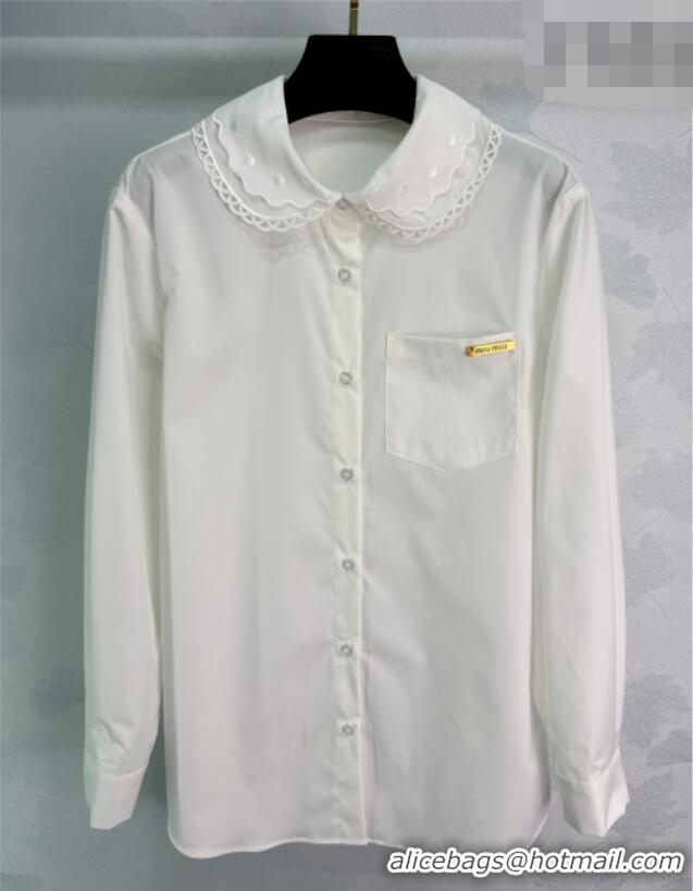 Reasonable Price Miu Miu Shirt MM032305 White 2026