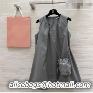 Buy Fashionable Miu Miu Dress MM032307 Grey 2026