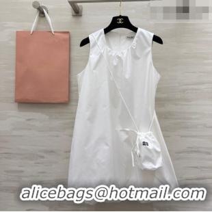Well Crafted Discount Miu Miu Dress MM032307 White 2026