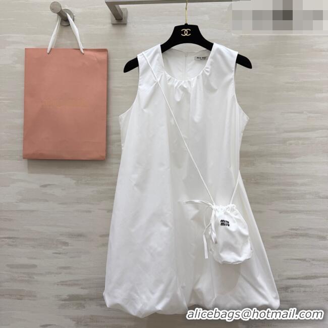 Well Crafted Discount Miu Miu Dress MM032307 White 2026