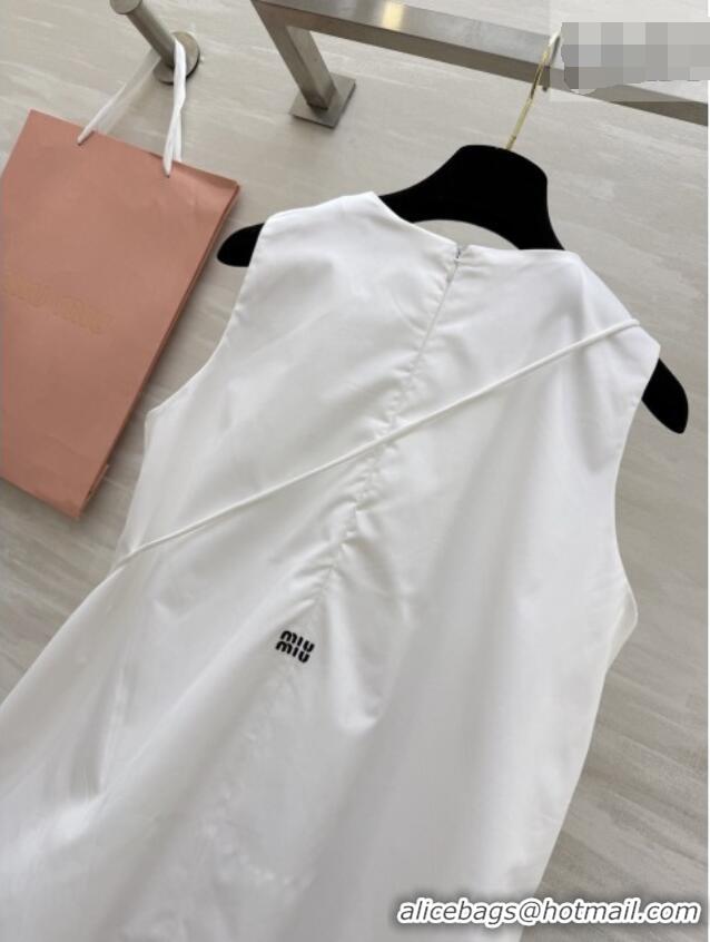 Well Crafted Discount Miu Miu Dress MM032307 White 2026