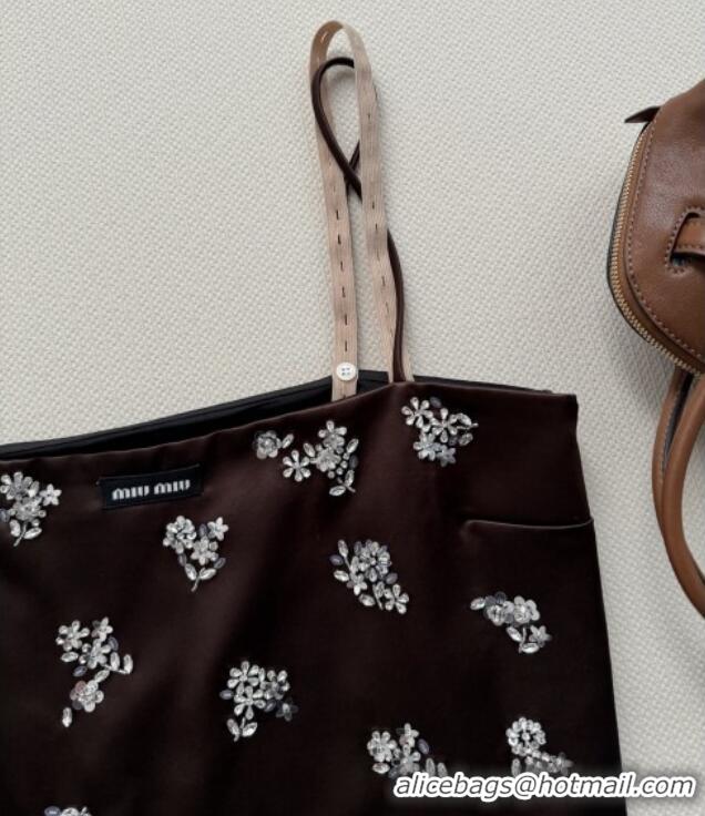 Best Price Miu Miu Vest with Strass MM032308 Brown 2026