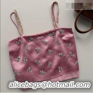 Super Quality Miu Miu Vest with Strass MM032308 Pink 2026