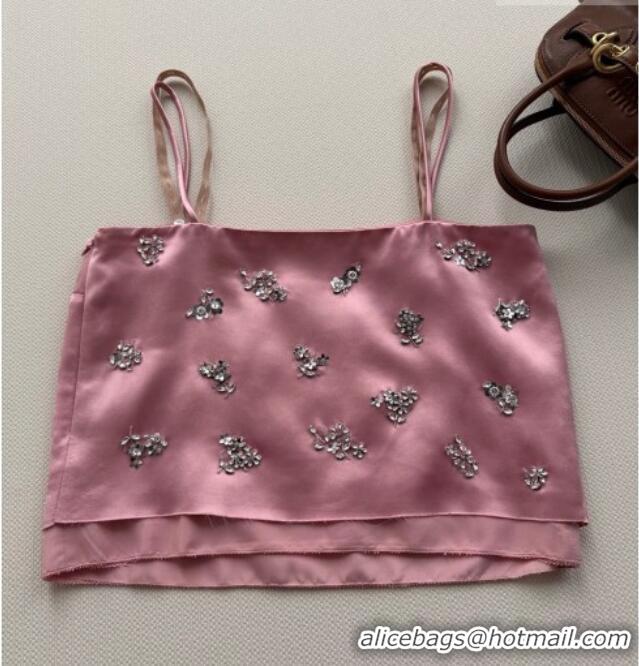 Super Quality Miu Miu Vest with Strass MM032308 Pink 2026