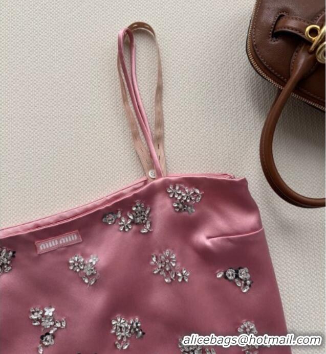 Super Quality Miu Miu Vest with Strass MM032308 Pink 2026