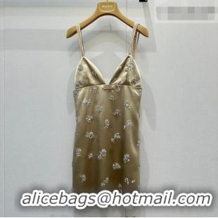 Promotional Miu Miu Dress with Strass MM032308 Green 2026