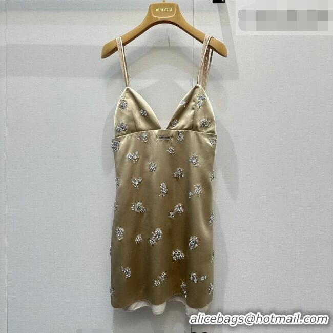 Promotional Miu Miu Dress with Strass MM032308 Green 2026