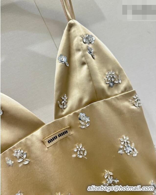 Promotional Miu Miu Dress with Strass MM032308 Green 2026