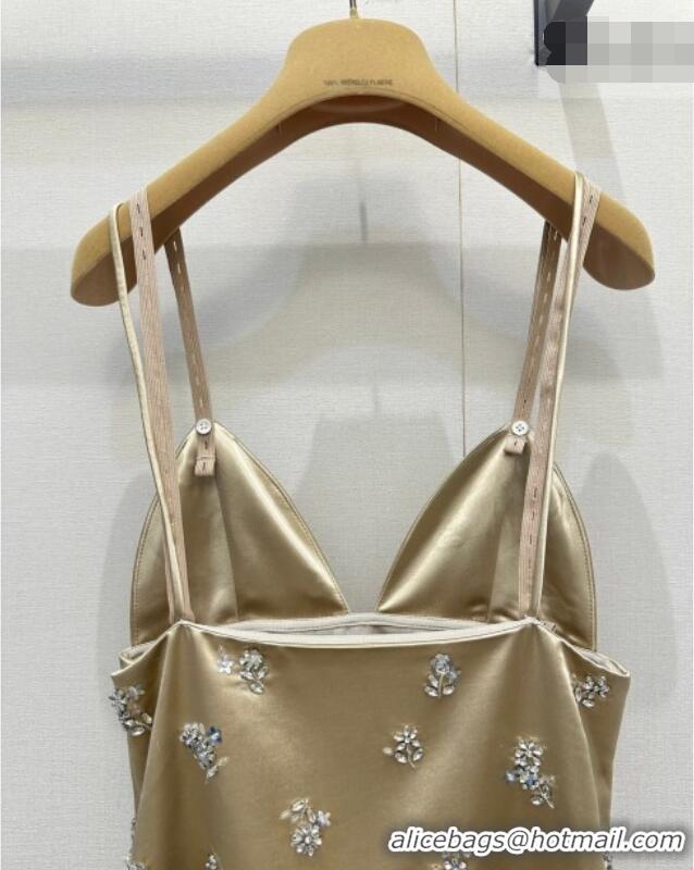 Promotional Miu Miu Dress with Strass MM032308 Green 2026