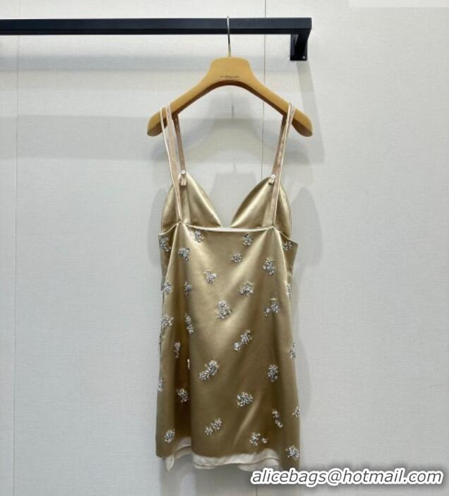 Promotional Miu Miu Dress with Strass MM032308 Green 2026