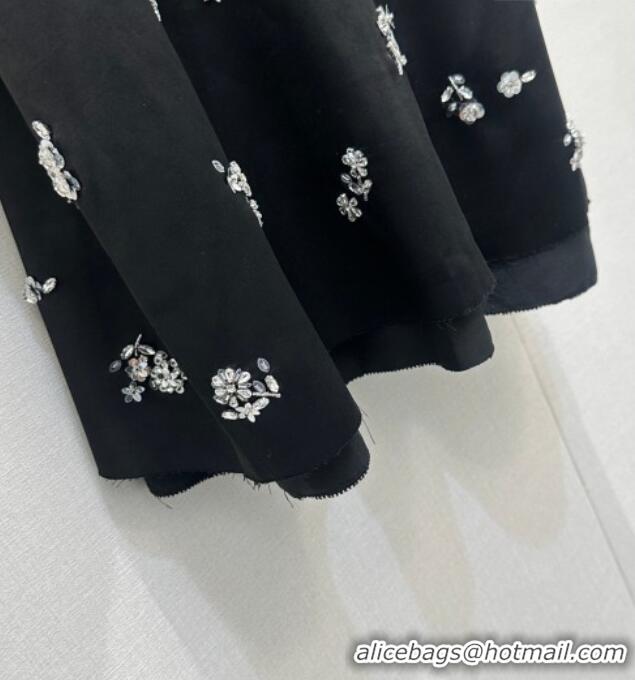 New Discount Miu Miu Dress with Strass MM032308 Black 2026