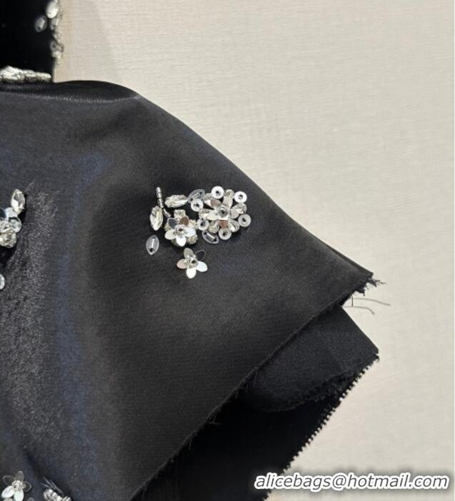 New Discount Miu Miu Dress with Strass MM032308 Black 2026