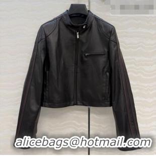Popular Style Miu Miu Lambskin Leather Jacket MM032309 Black 2026