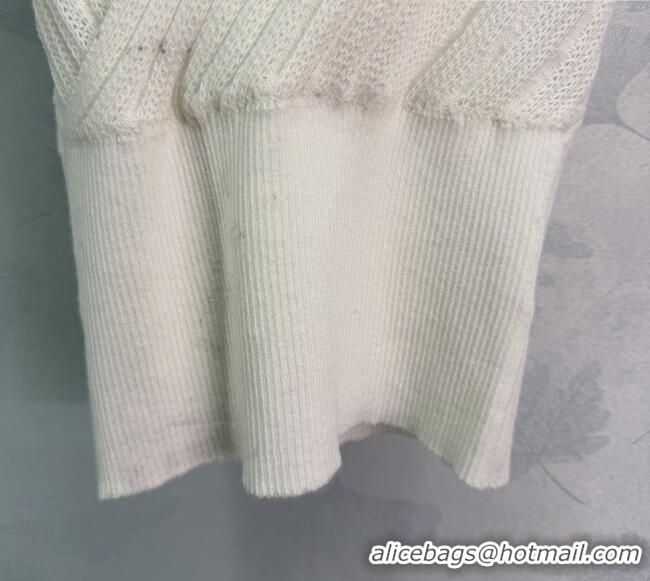 ​Buy Fashionable Miu Miu Wool Knit Vest MM032310 White 2026