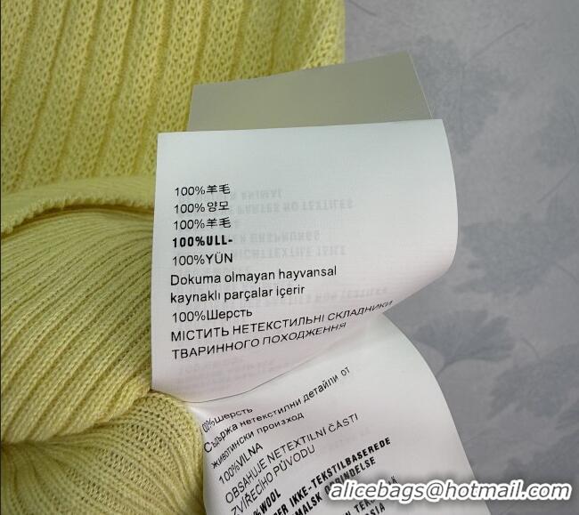 Reasonable Price Miu Miu Wool Knit Vest MM032310 Yellow 2026