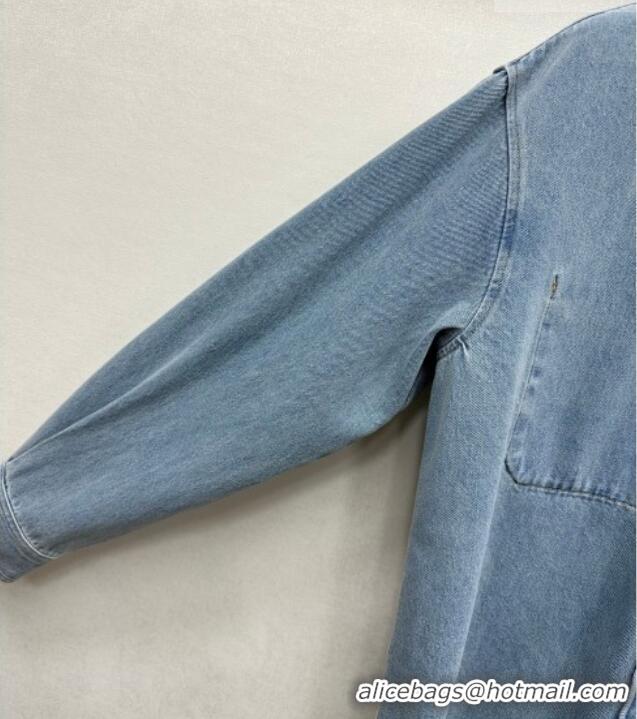Inexpensive Miu Miu Cotton Denim Jacket MM032314 Blue 2026