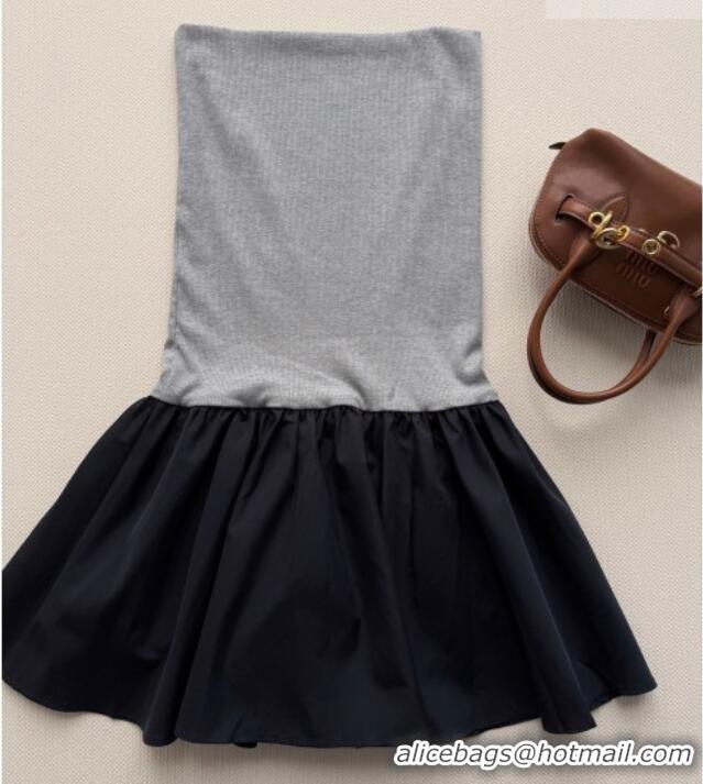 Top Grade Miu Miu Knit Dress MM011301 Grey/Black 2026
