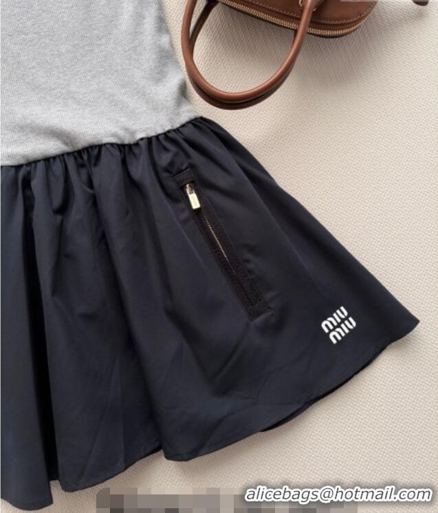 Top Grade Miu Miu Knit Dress MM011301 Grey/Black 2026