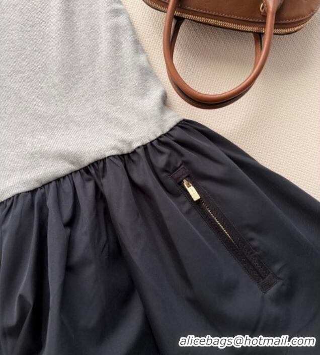Top Grade Miu Miu Knit Dress MM011301 Grey/Black 2026
