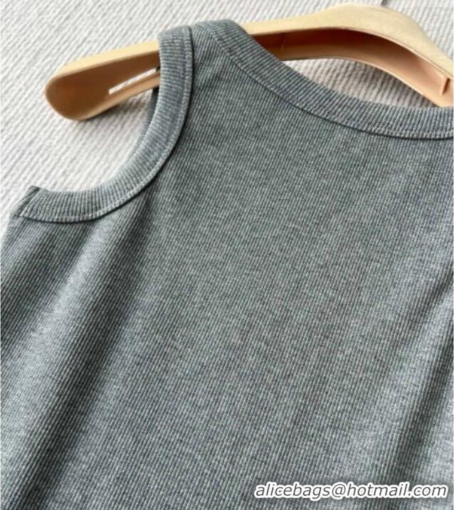Original Cheap Miu Miu Knit Vest MM032315 Dark Grey 2026
