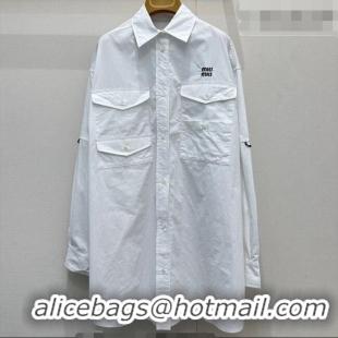 Famous Brand Miu Miu Long Shirt MM032315 White 2026