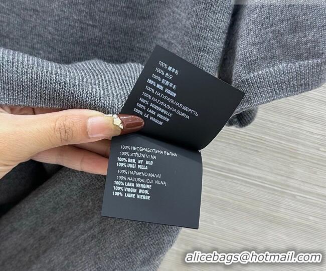 Low Cost Miu Miu Wool Knit Shirt MM032316 Dark Grey 2026