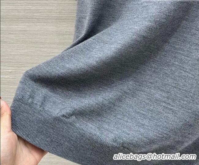 Low Cost Miu Miu Wool Knit Shirt MM032316 Dark Grey 2026