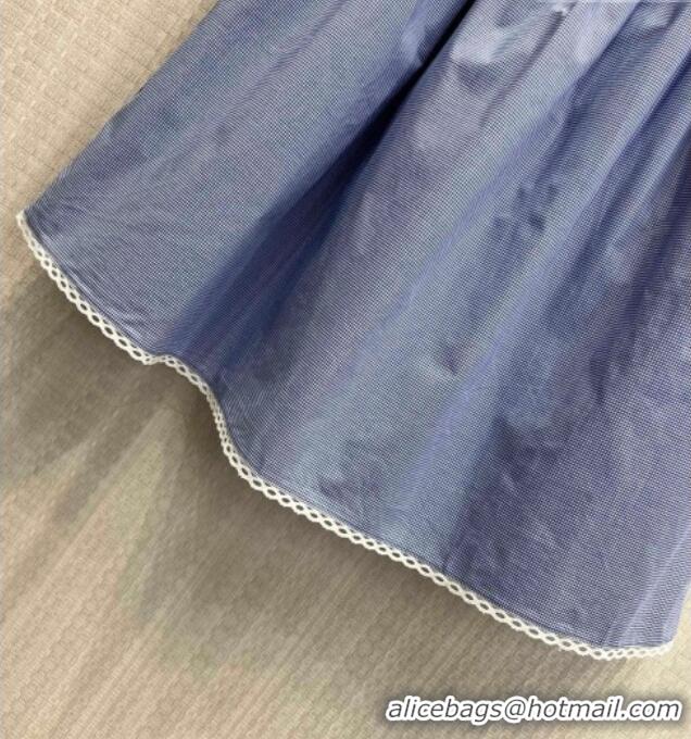 Market Sells Miu Miu Plaid Skirt MM032317 Blue 2026
